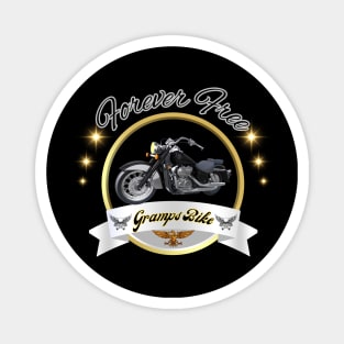 Grandpa Biker Motorcyle Magnet